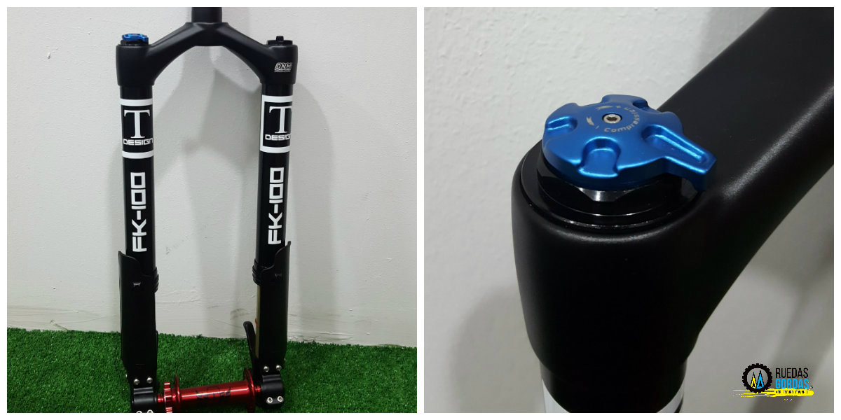 Nueva horquilla invertida T Design para FatBikes